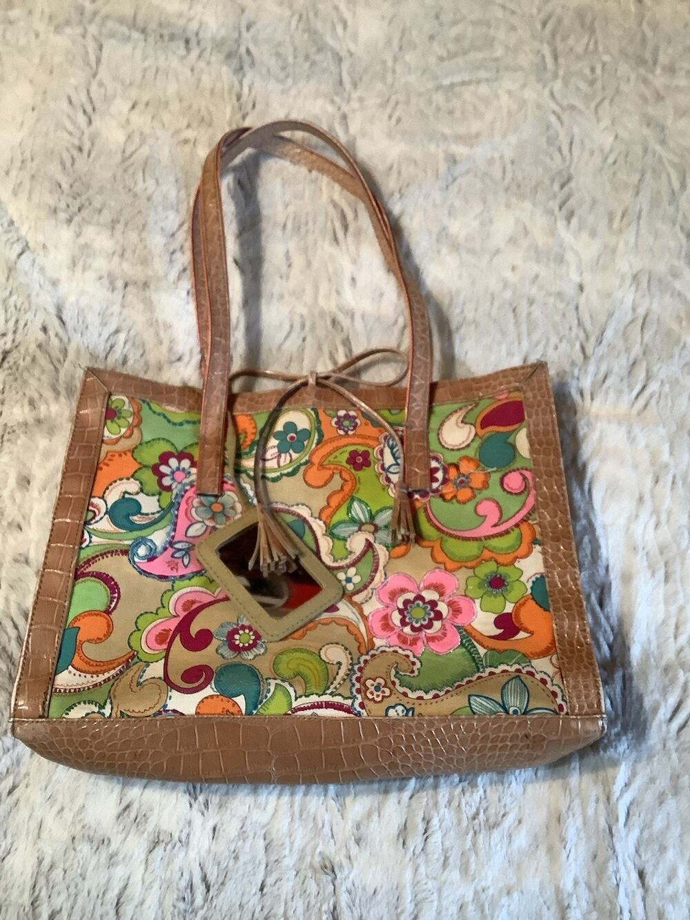 Liz Claiborne Floral Tote Shoulder Bag